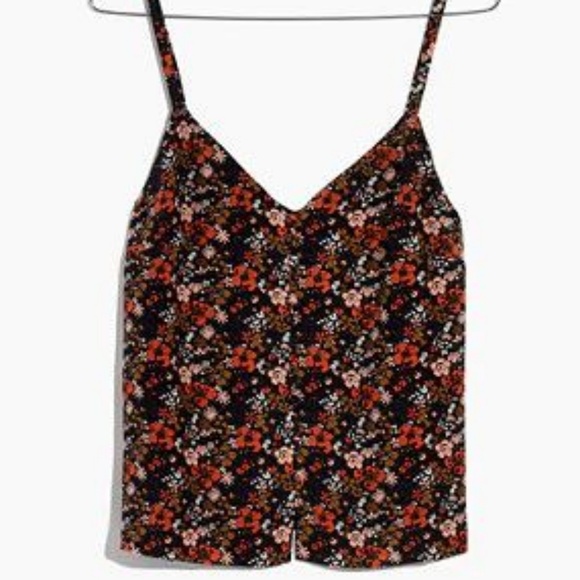 Madewell Tops - Madewell silk button-down cami in prairie blossom